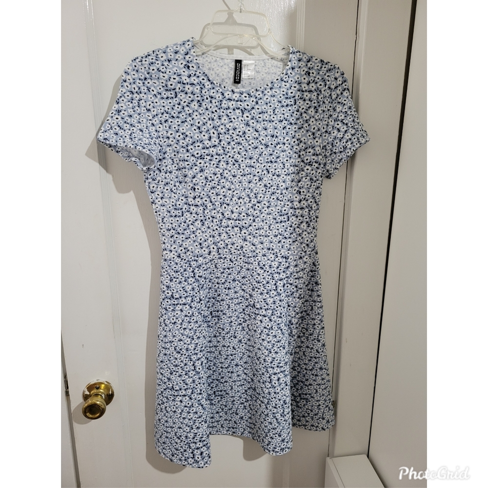 Baby Blue Floral Dress